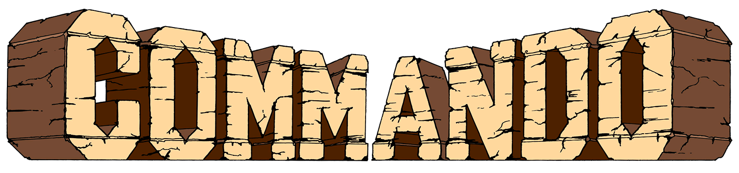 Commando logo for NES